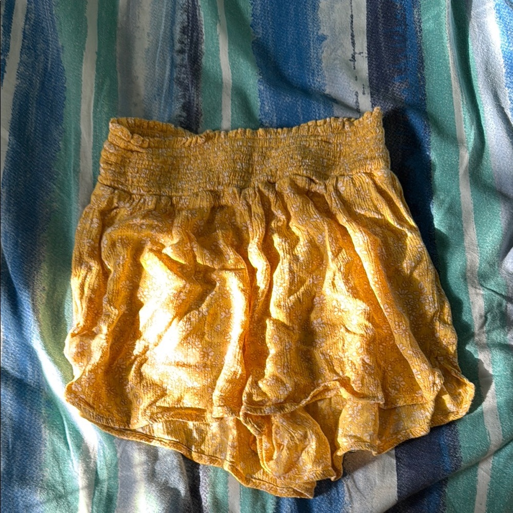 Yellow Hollister Shorts
